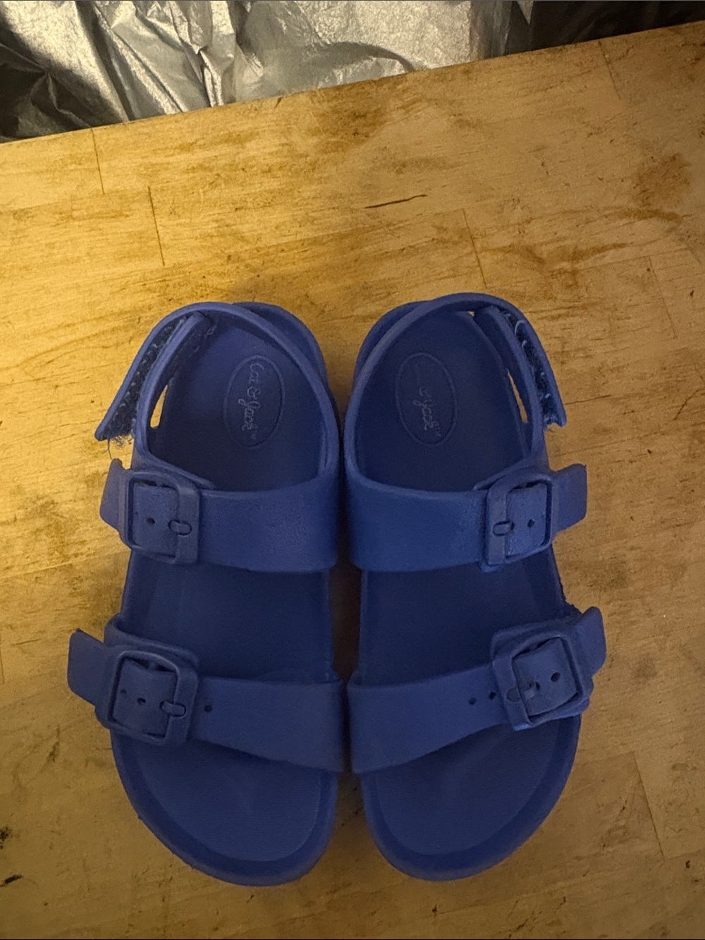 Cat & Jack Kids Blue Adjustable Buckle Sandals